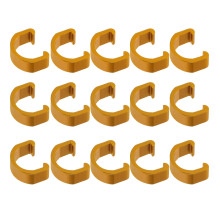 45St U-Vormige Aluminium Kabelklemmen Gouden Remleidingclips
