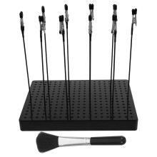 5Sets Hobby Modelstandaard Met Beschermende Clips En Borstel Zwart