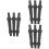 9Pcs Black Pe Nozzle Replacement Part 8