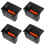 4Pcs Car Ash Tray Insert Plastic Black for Interior 5