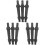 9Pcs Black Pe Nozzle Replacement Part 4