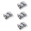 4Sets Silber Nail Art Dappen Stabil Für Flüssigkeiten 8