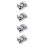 4Sets Silber Nail Art Dappen Stabil Für Flüssigkeiten 10