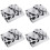 4Sets Silber Nail Art Dappen Stabil Für Flüssigkeiten 7