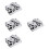 4Sets Silber Nail Art Dappen Stabil Für Flüssigkeiten 9