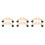 6Stk Raumteiler Basis Holz Mit , Leichter Transport, Beige 4