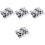 4Sets Silber Nail Art Dappen Stabil Für Flüssigkeiten 5