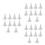 30Pcs Durable White Ceramic Kiln Support Pins for Home Pottery Use 9