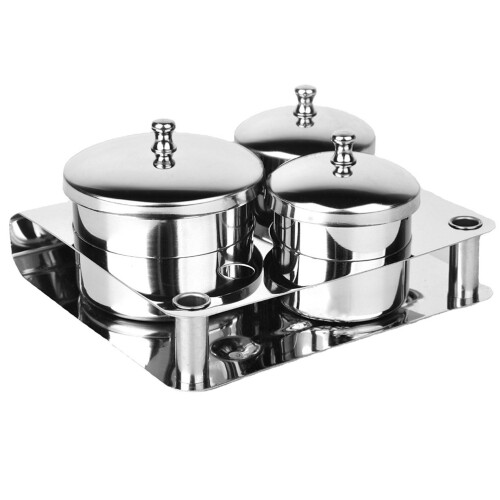 4Sets Silber Nail Art Dappen Stabil Für Flüssigkeiten 1