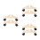 6Stk Raumteiler Basis Holz Mit , Leichter Transport, Beige 8