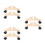 6Stk Raumteiler Basis Holz Mit , Leichter Transport, Beige 9
