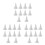30Pcs Durable White Ceramic Kiln Support Pins for Home Pottery Use 10