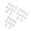 30Pcs Durable White Ceramic Kiln Support Pins for Home Pottery Use 6