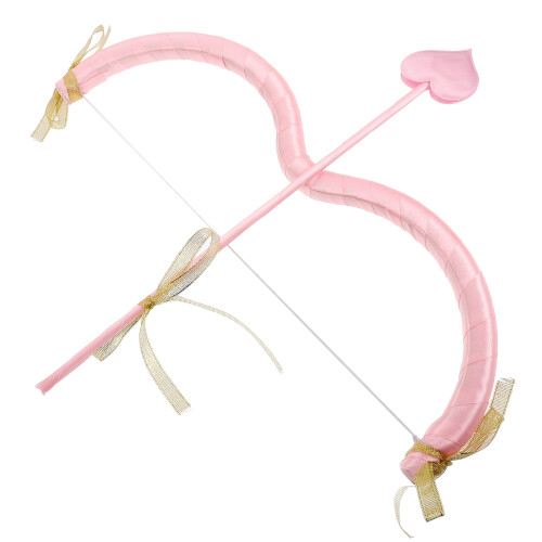 2Sets Herren Kostüm Set Mit Herzspitzenbogen Pfeilen in Pink