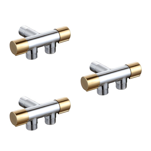 3Stk Kupfer Badventil Bidet Mischventil 2