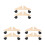 6Stk Raumteiler Basis Holz Mit , Leichter Transport, Beige 7