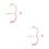 2Sets Herren Kostüm Set Mit Herzspitzenbogen Pfeilen in Pink 4