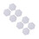8Stk Reine Baumwoll Malplatten Hexagonal Robuste Künstlertafeln Weiß 7