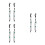3Pairs Compact Plastic Golf Putt Counter Bead Chain Training Accessory 3