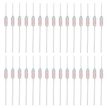50Pcs Ry121 121c Appliance Thermal Fuse Silver Metal Overheat Cutoff