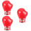 3Stk Modebroschen Herren Boxhandschuh Metall Rot Dekorative Pins 9
