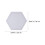 8Stk Reine Baumwoll Malplatten Hexagonal Robuste Künstlertafeln Weiß 10