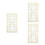 3Stk PVC Schneiderlineale Vielseitig Patchwork DIY Tools 6
