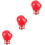 3Stk Modebroschen Herren Boxhandschuh Metall Rot Dekorative Pins 7