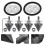 2Sets Aluminium Auto Stoßstangen Schnellverschluss Kit Front Heck Bunt 8