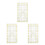 3Stk PVC Schneiderlineale Vielseitig Patchwork DIY Tools 7