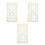 3Stk PVC Schneiderlineale Vielseitig Patchwork DIY Tools 9