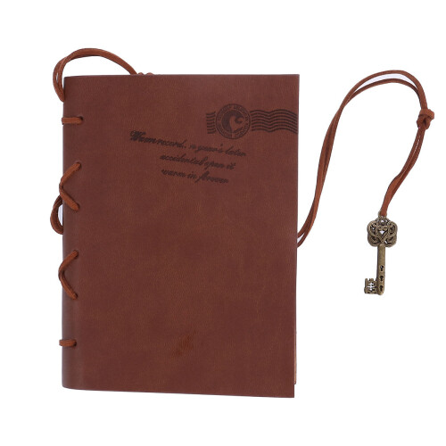 3Pièces Cahier De Voyage Vintage Café Couverture PU Pour 1