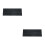 2Pièces Couvre Piano Électrique Noir PU Cuir Protecteur Durable 6