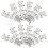 100Pièces Clôture Miniature Jeu Plastique Pour Scène 3