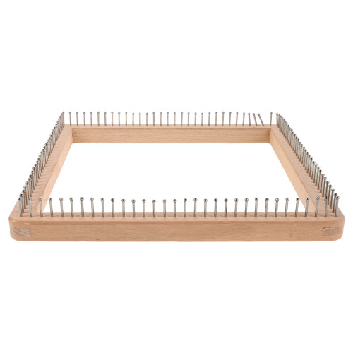 2Stk Robuster Holz Strickrahmen Für Anfänger Schals Decken Bunt Leicht 1