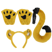 2Ensembles Accessoires En Tissu Khaki Pour Enfants Cosplay Fête