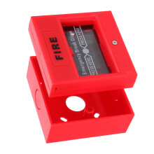 5Pièces Clé Test Lumière Urgence Plastique Rouge Bouton Réarmable