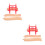 2Ensembles Ponts En Bois Flexibles Accessoires Pour Trains Jouets 5