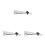 3Pièces Clips De Cravate Cuivre Argent Style Croix Pour 6