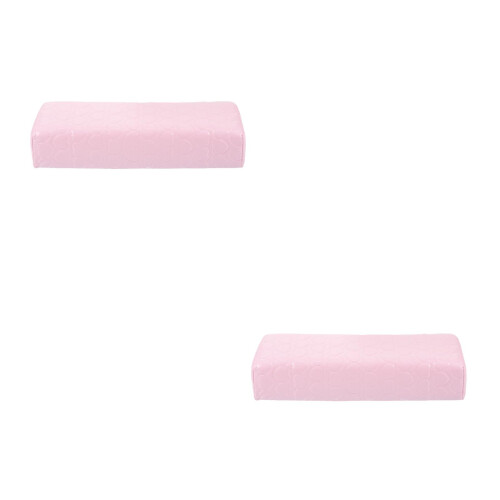 2Pièces Support Main Rose En Cuir PU Confortable Pour Ongles DIY 2