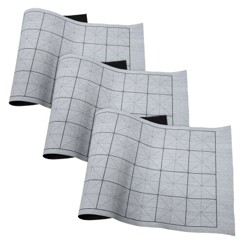 9Pièces Tapis Gris Réutilisable Pour Pratique D'art Calligraphique