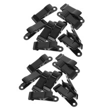 60Pièces Clips Crocodile Isolés En Fer Noir Pour Batterie Câbles