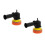2Ensembles Accessoires Outil Noir Solide 6