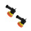 2Ensembles Accessoires Outil Noir Solide 5
