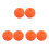 6Pièces Base Diapason Orange En Silicone Pour 8