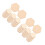 200Pièces Chips Bois Hexagones Beige Non Fini Pour 6