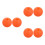 6Pièces Base Diapason Orange En Silicone Pour 3