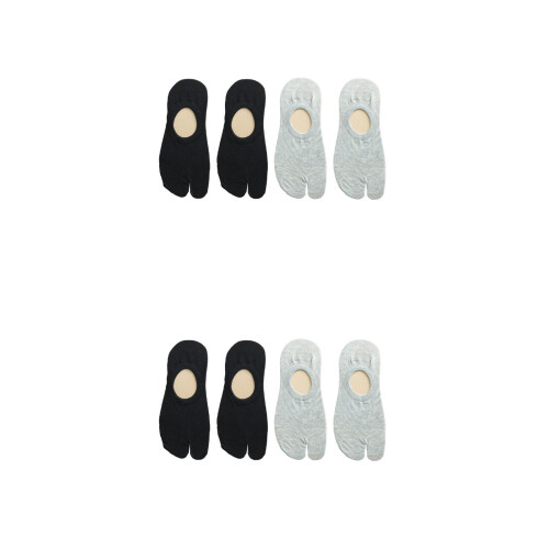 4Paires Coton Fine Séparées Orteils Pour 2