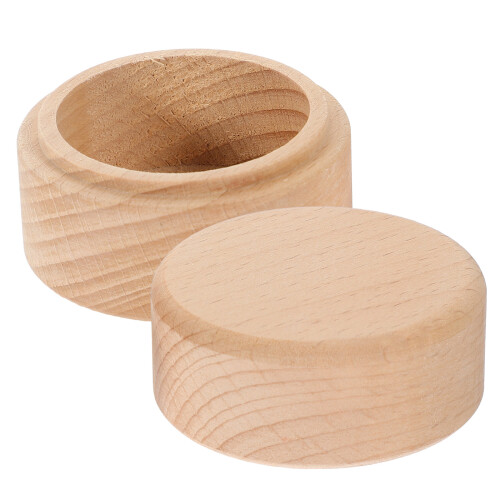 2Pièces Coffret Rangement Dents Bébé Bois Clair DIY Portable