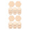 200Pièces Chips Bois Hexagones Beige Non Fini Pour 7